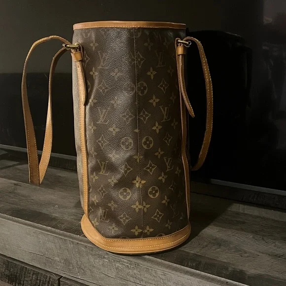 AUTHENTIC w’ COA. Louis Vuitton Monogram bucket bag. - Picture 12 of 16